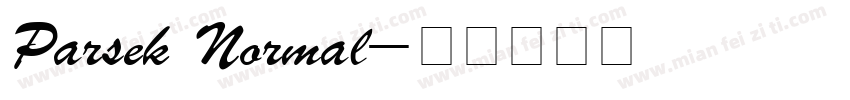 Parsek Normal字体转换